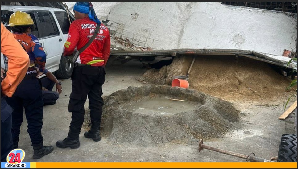 Desplome de estructura en Maracay