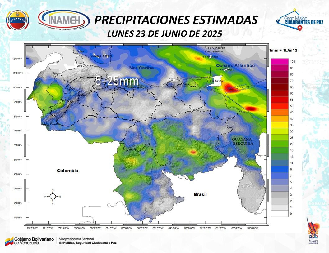 Reporte del clima hoy 23 de junio de 2025