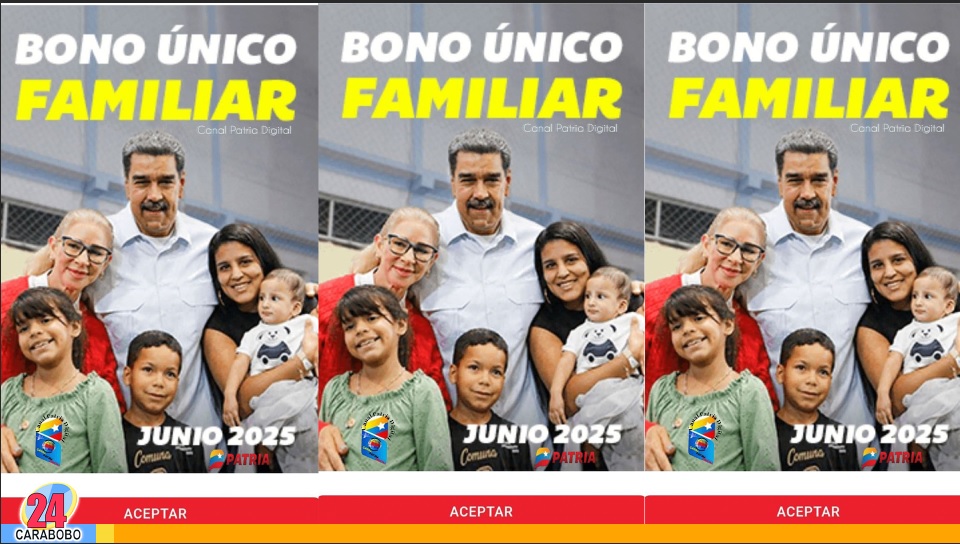 Bono Único Familiar junio