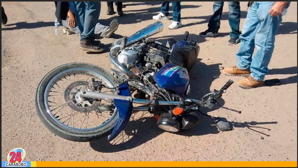 choque de motos en Puerto Cabello