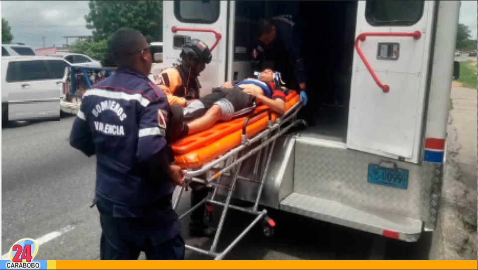 Dos lesionados en hechos viales en Carabobo
