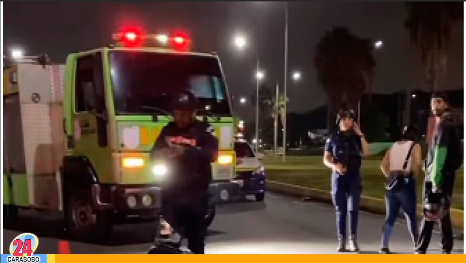 Accidente de moto en la avenida Don Julio Centeno