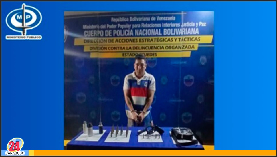 tráfico y venta de armas y municiones en Cojedes