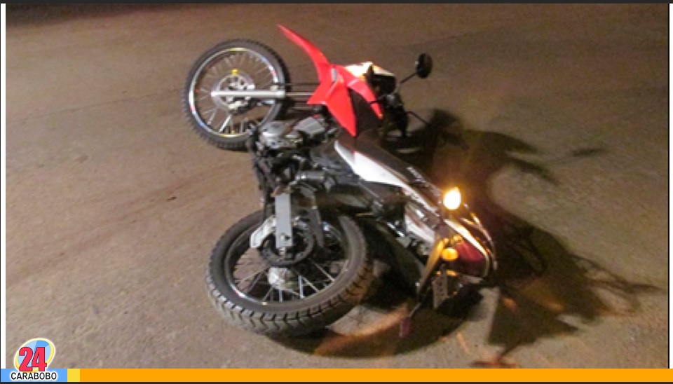 Accidente de motocicleta en Puerto Cabello