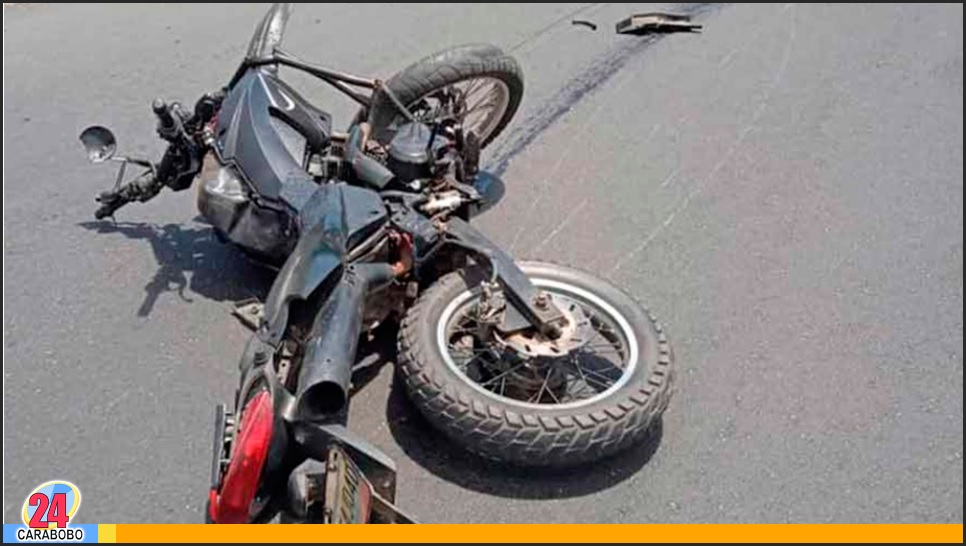 Choque de motos deja dos muertos y dos heridos en Puerto Cabello, el hecho ocurrió hoy 24 de junio de 2025 en la vía Borburata