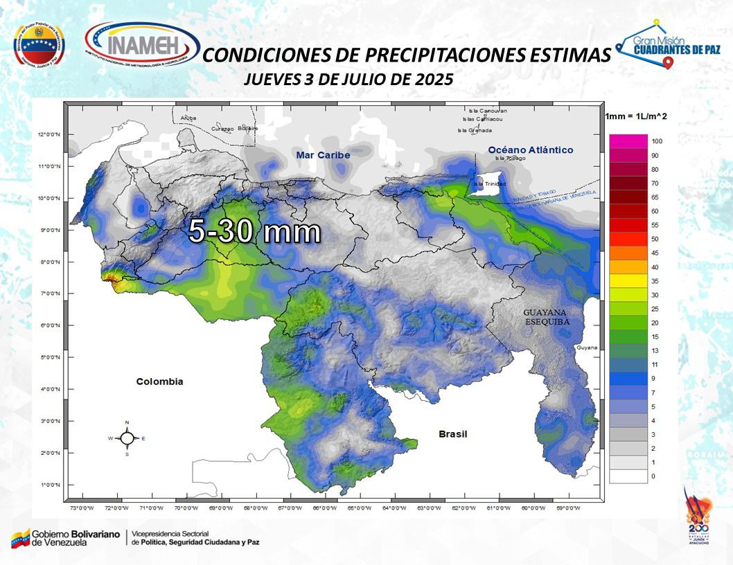 Reporte del clima hoy 3 de julio de 2025