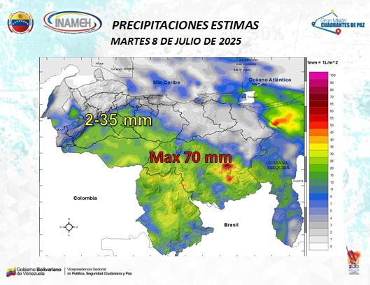 Pronóstico del tiempo hoy 8 de julio de 2025