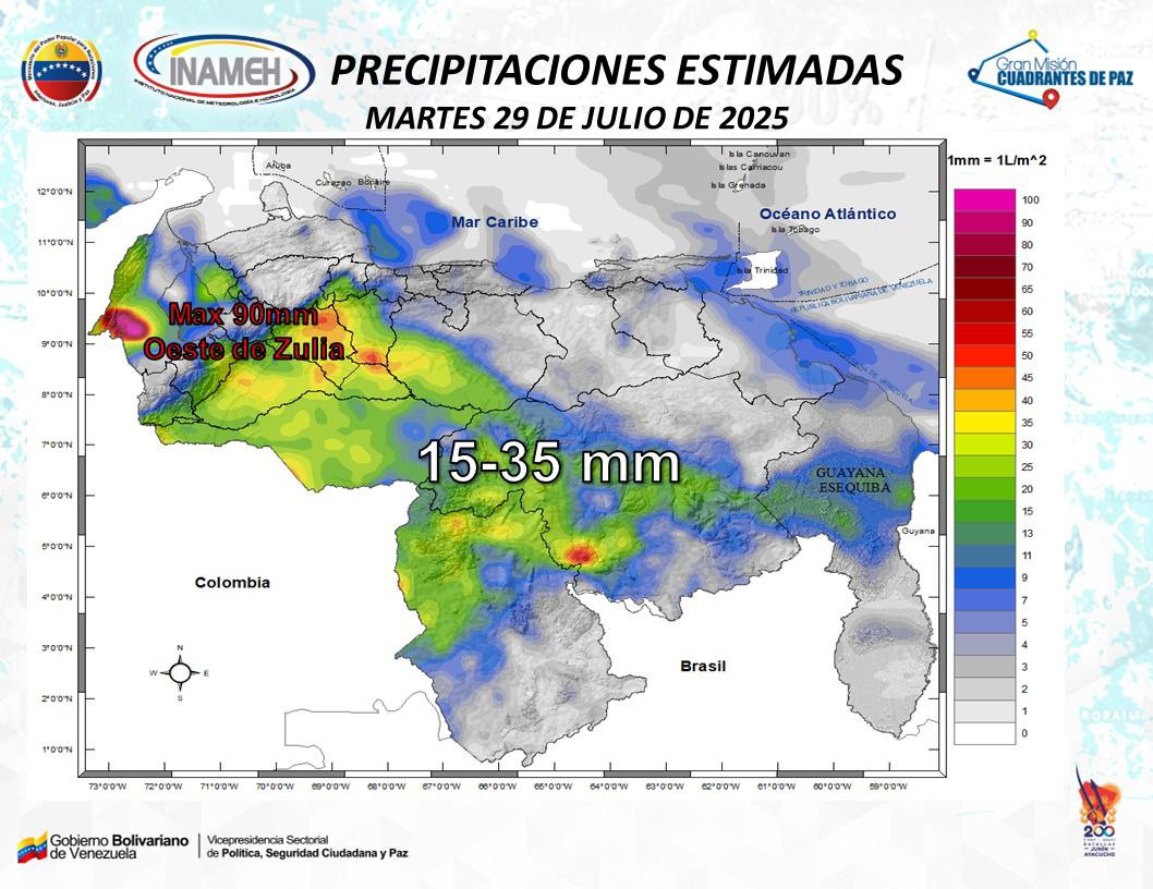 Pronóstico del tiempo hoy 29 de julio