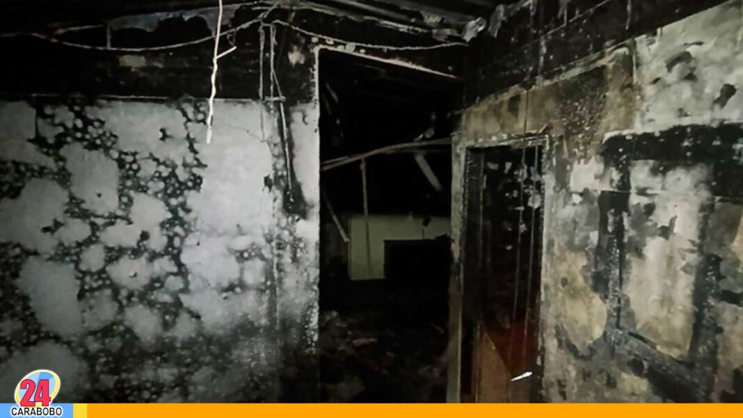 Incendio de vivienda en El Tigre