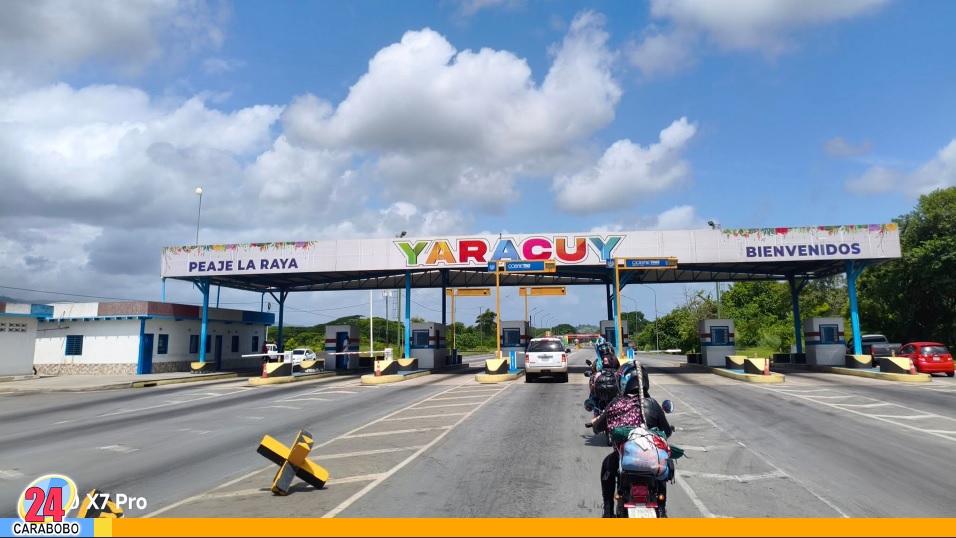 Sol radiante en el cielo yaracuyano en el peaje La Raya. Foto: Almary Valera/Cortesía.