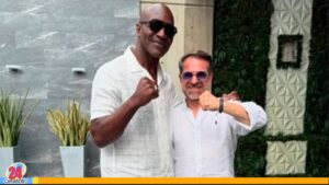 Evander Holyfield en Caracas