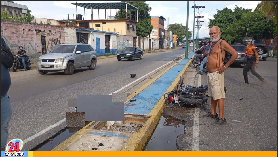 Motorizado falleció en Maracay