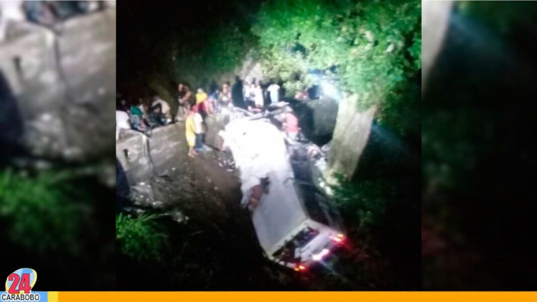 Accidente en la curva de La Danta vía Choroní