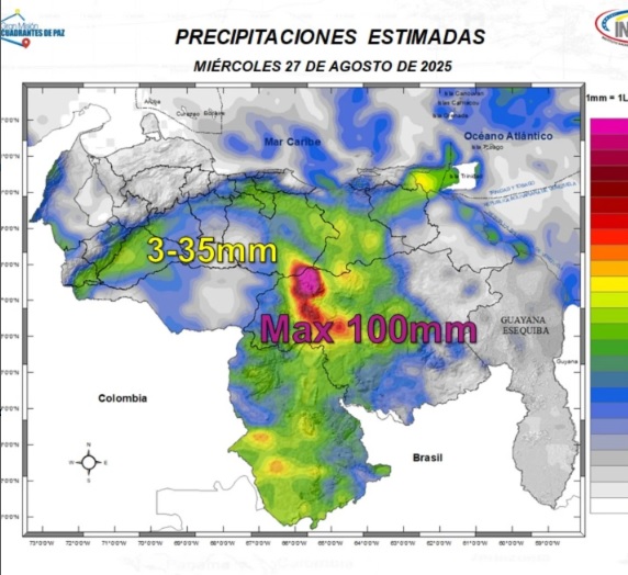 Clima hoy 27 de agosto de 2025