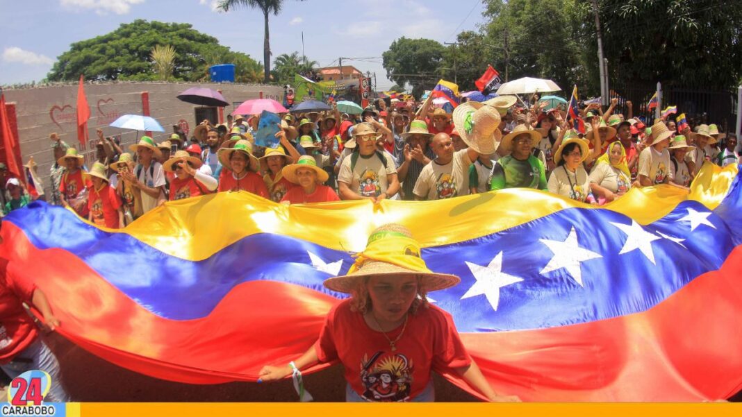 Campesinos carabobeños marcharon en defensa de la soberanía de Venezuela (+FOTOS)