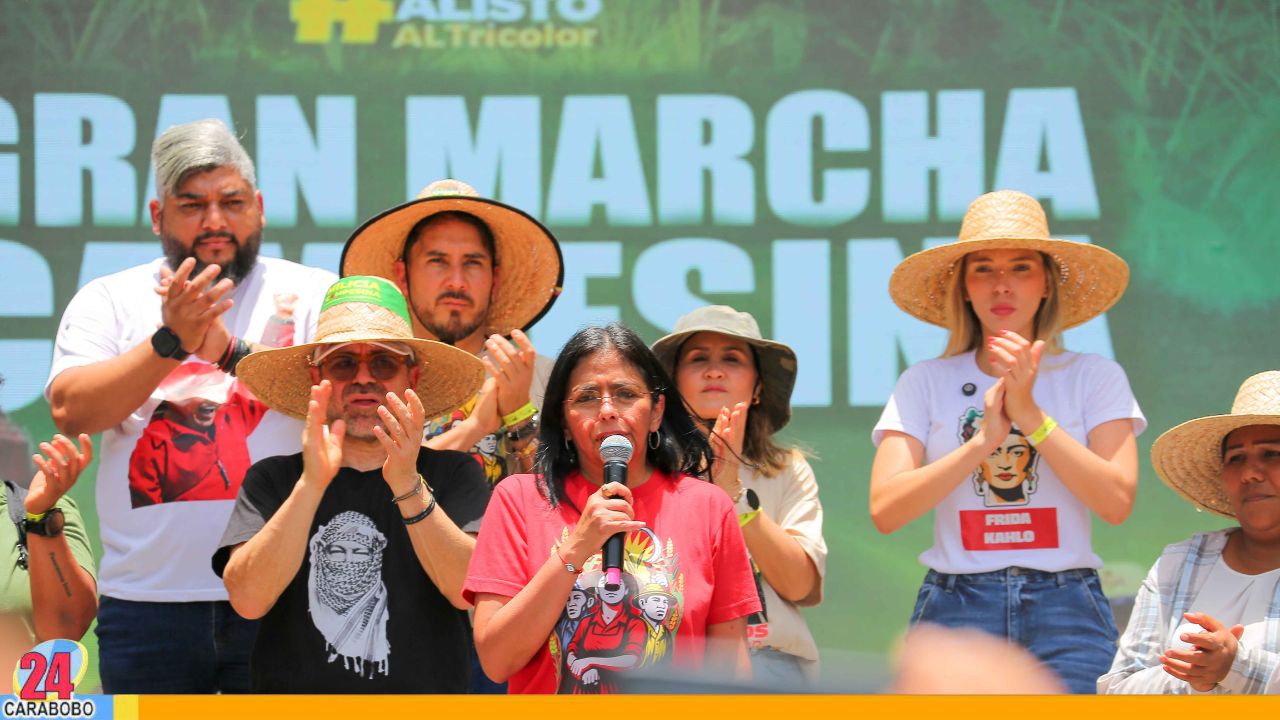 Campesinos carabobeños marcharon en defensa de la soberanía de Venezuela (+FOTOS)