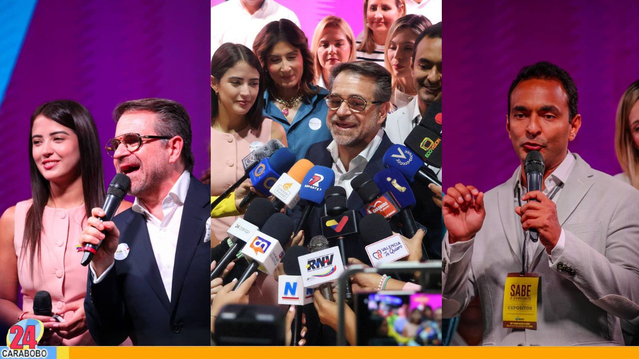 Gobernador Lacava y Daniela Cabello