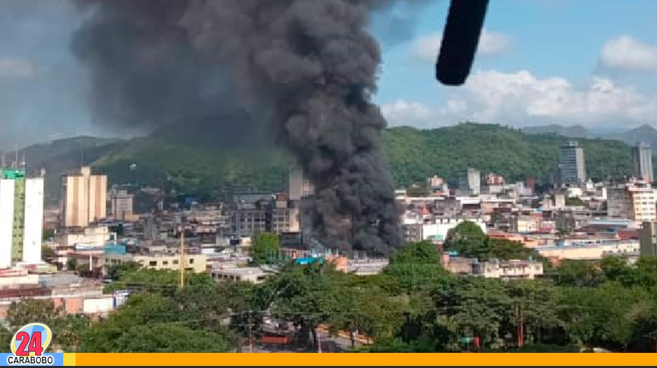 Incendio en un local del mercado de La Cebollera