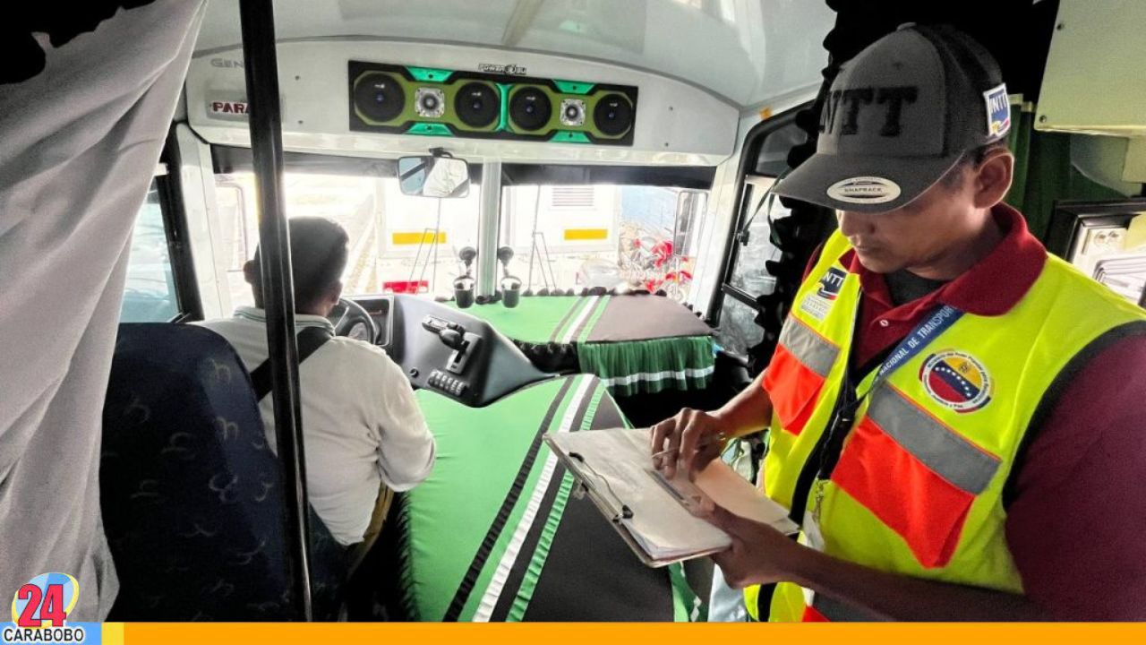 INTT supervisa el cumplimiento de las tarifas de pasaje urbano
