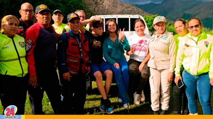 Jóvenes extraviado cerro Hotel Maracay