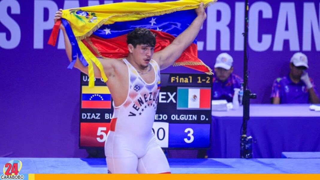 Juan Díaz sumó oro en lucha grecorromana en Juegos Panamericanos Junior