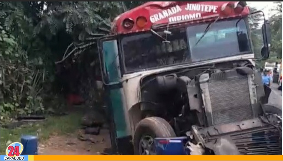 Accidente de autobús en Nicaragua