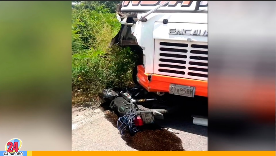 Accidente de moto en los Valles del Tuy
