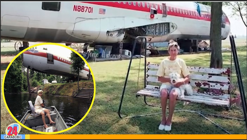 Mujer adquirió un viejo avión