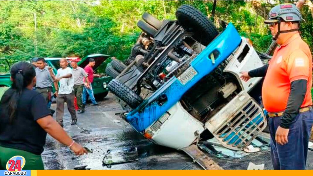 vuelco transporte público Zulia