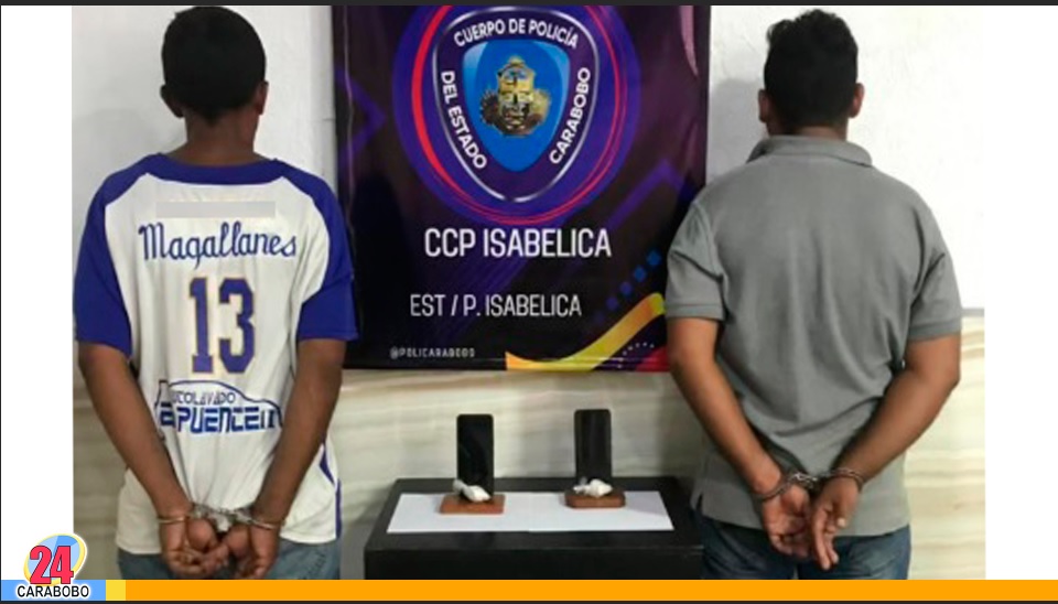 Capturados dos sujetos por microtráfico de drogas en Parque Valencia