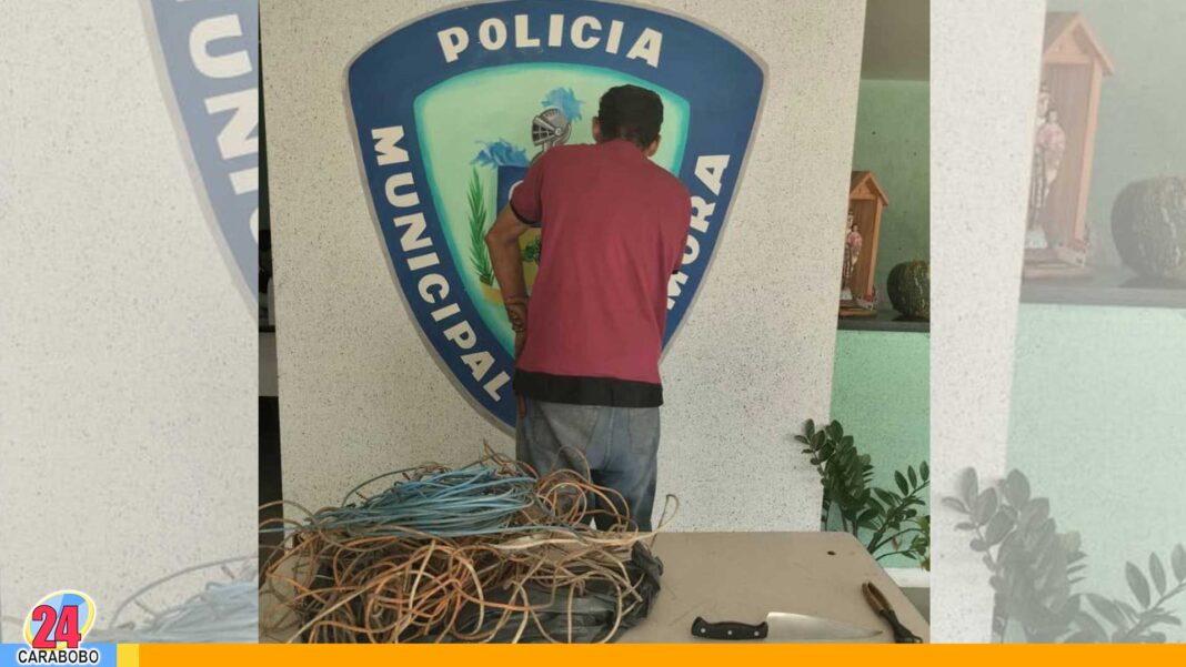 Detenido robo tendido eléctrico