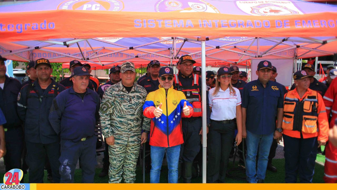 encabezó Simulacro de Protección Civil y Preparación del Pueblo en Carabobo