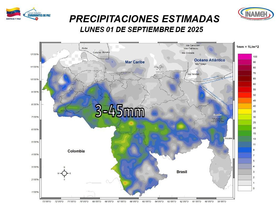 Clima hoy 1º de septiembre de 2025