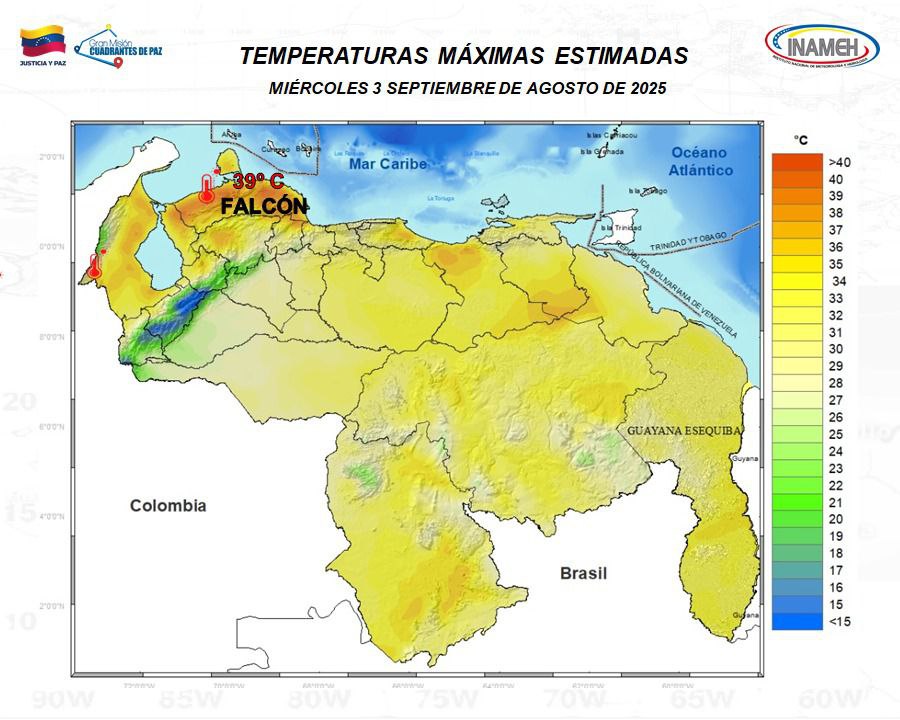 Pronóstico del tiempo hoy 3 de septiembre de 2025