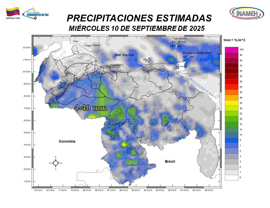 Pronóstico del tiempo hoy 10 de septiembre de 2025