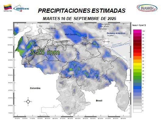 Pronóstico del tiempo hoy 16 de septiembre de 2025