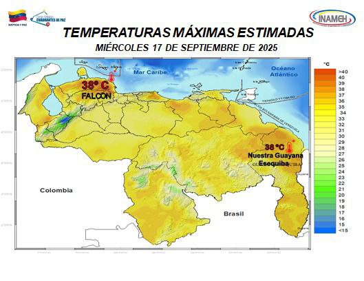 Pronóstico del tiempo hoy 17 de septiembre de 2025