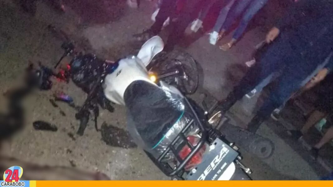 Motorizado fallecido tras colisionar su vehículo en Tinaquillo sector La Candelaria