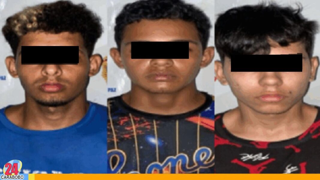 Tres jovenes detenidos por presunto homicidio en Guárico