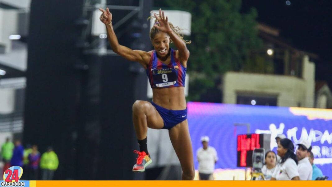 Yulimar Rojas se llevó el 1er lugar en la Liga de Atletismo de Caracas