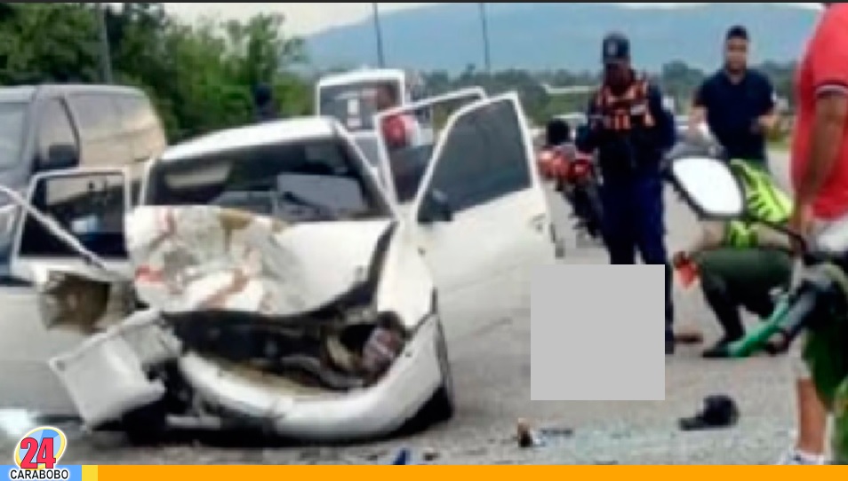 Accidente en la Autopista Centroccidental de Yaracuy