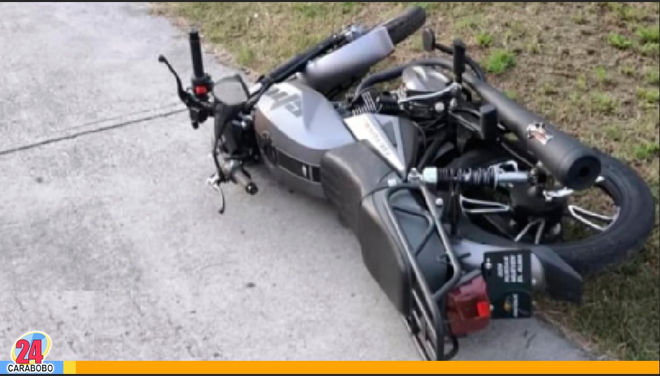 accidente de moto en Maracay