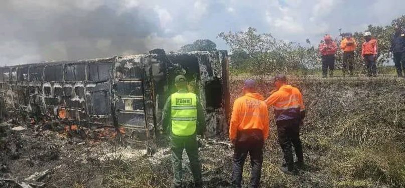 Accidente de autobús en Bolívar