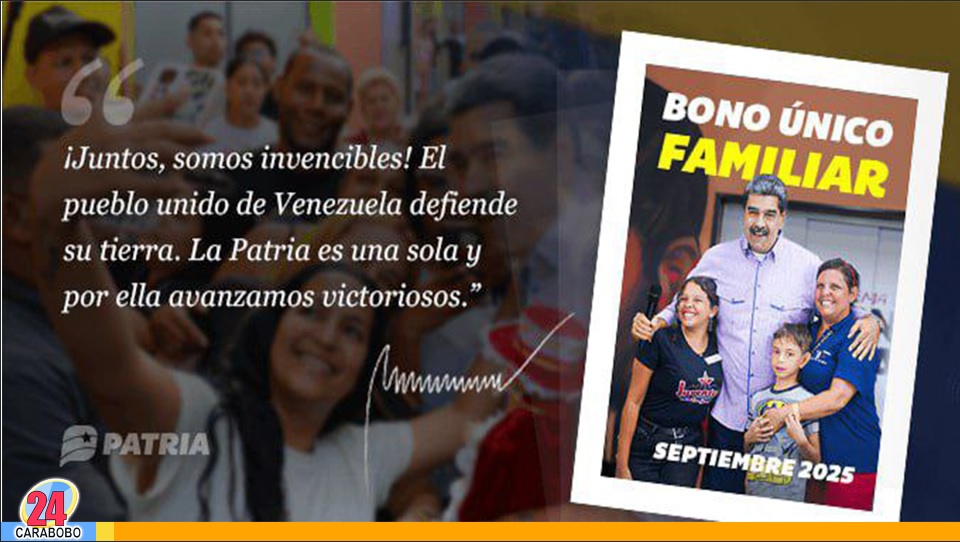 Bono Único Familiar de septiembre