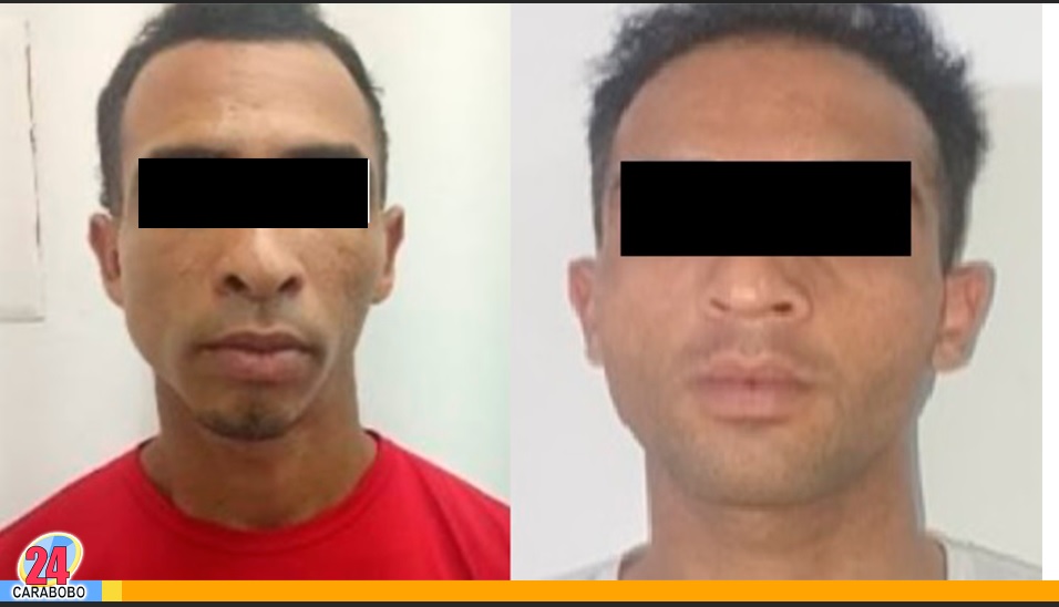 Dos sujetos capturados en Valencia por homicidio calificado