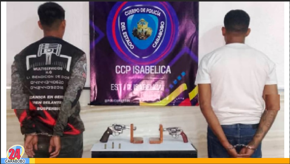 Capturados dos sujetos armados en La Isabelica