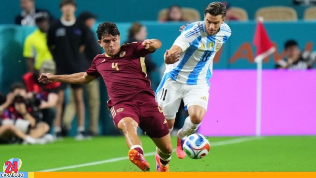 Argentina venció 1-0 a Venezuela en un amistoso en Miami