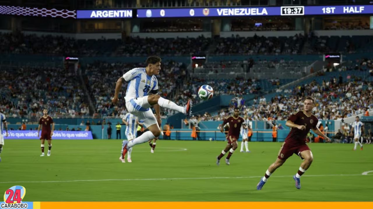 Argentina venció 1-0 a Venezuela en un amistoso en Miami