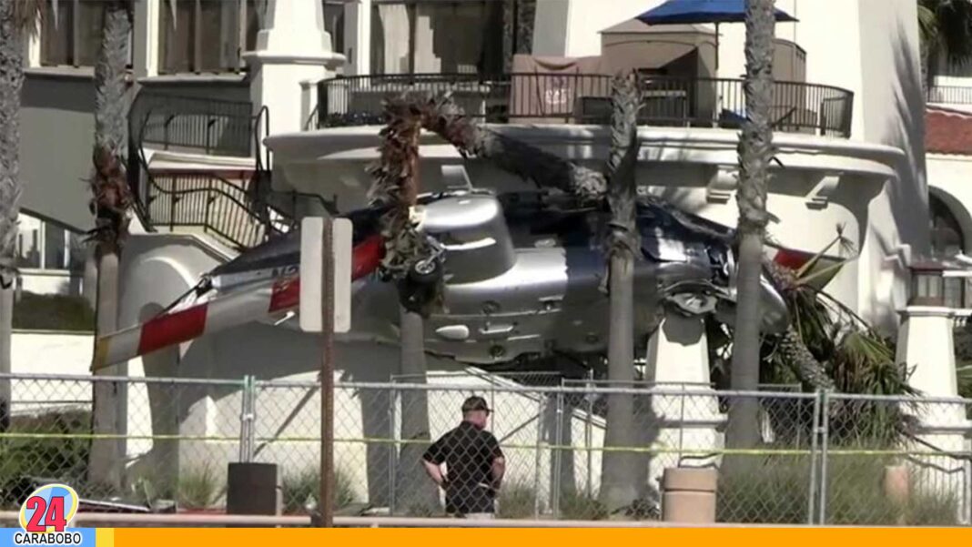 Helicóptero en playa de EEUU