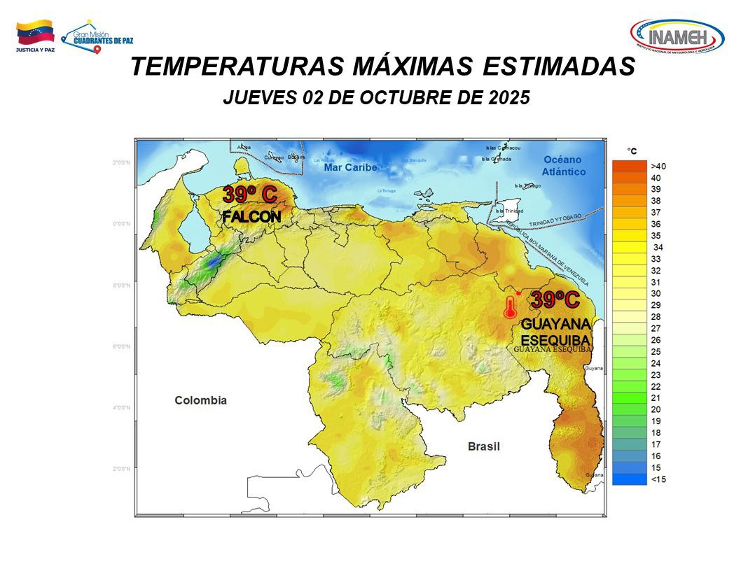 Pronóstico del tiempo hoy 2 de octubre de 2025